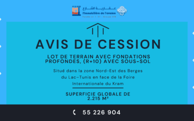 AVIS DE CESSION